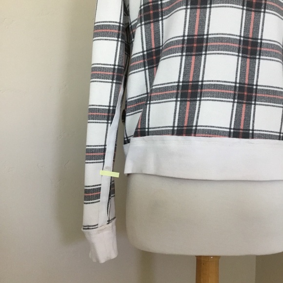Free People “Why Not” Plaid Quarter Zip Size M - Picture 3 of 13